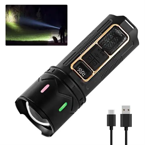 Yüksek Lümen Usb Şarjlı El Feneri HS-202