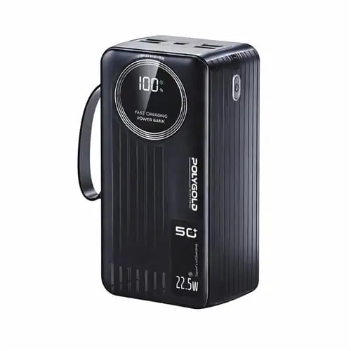 PW650 50000 mAh Powerbank 22.5W Hızlı Şarj Dijital Led Göstergeli Type-C Lightning Micro Usb Çoklu Çıkışlı Ve Girişli Şarj Cihazı 4 Çıkışlı Taşınabilir Powerbank