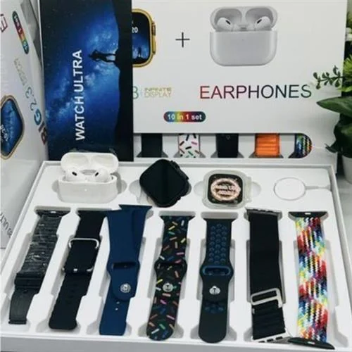 İ20 Ultra Max Suit 49mm Akıllı Saat Seti - 7 Kordon + Air Pro