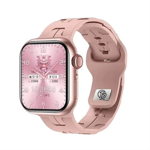Çift Kordonlu Akıllı Saat HK9 Mini Pembe