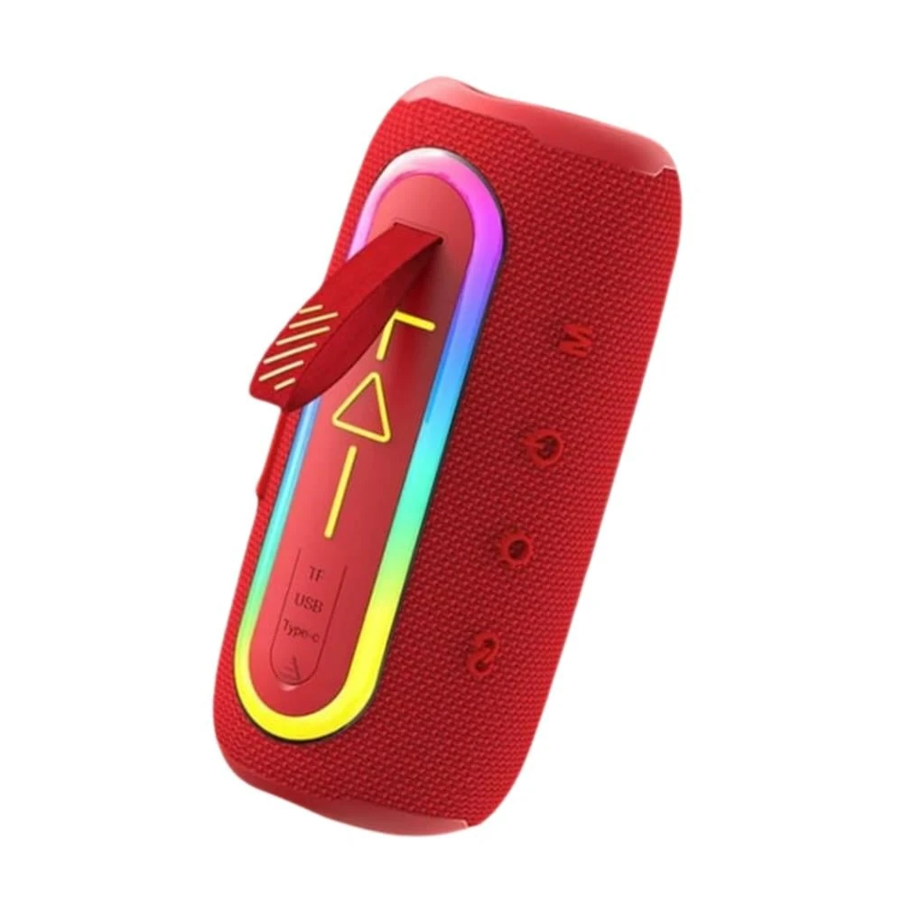 Kırmızı Flip 6 Speaker Taşınabilir Kablosuz Bluetooth Hoparlör