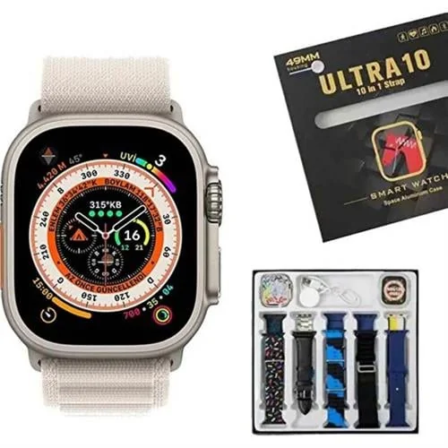 10 Kordonlu 49mm Smart Watch 8 Akıllı Saat
