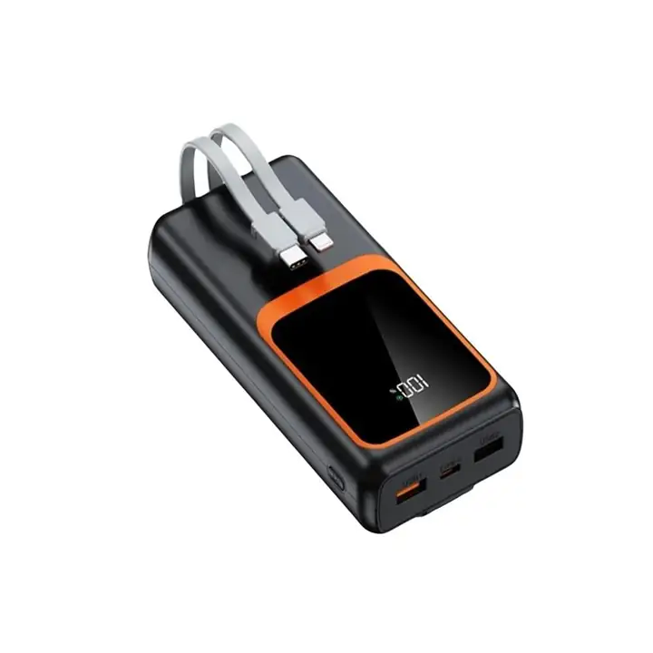 20.000 mAh Çok Kablolu Dijital Göstergeli Hızlı Şarj Powerbank