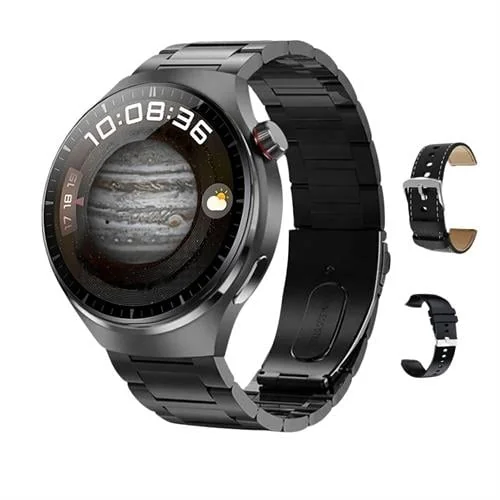 Amoled Ekran 3 Kordonlu Akıllı Saat Siyah Watch 4 Pro
