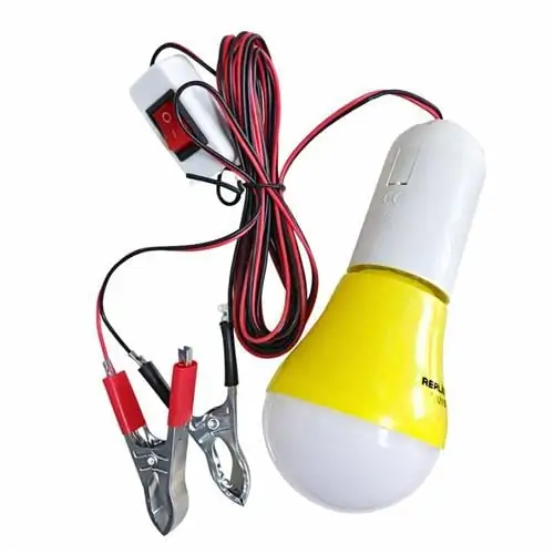 OZS 1857 Akü Bağlantılı Kıskaçlı LED Ampul - 12V 5W