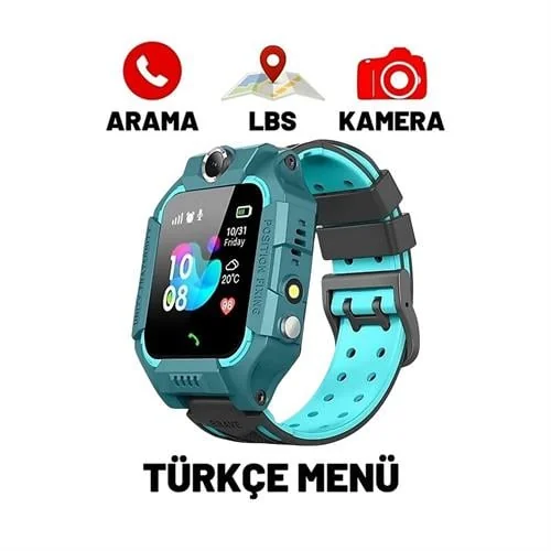Sim Kartlı Yeşil Çocuk Akıllı Saat