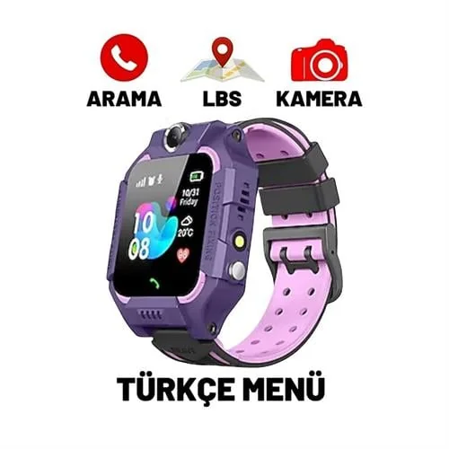 Sim Kartlı Mor Çocuk Akıllı Saat